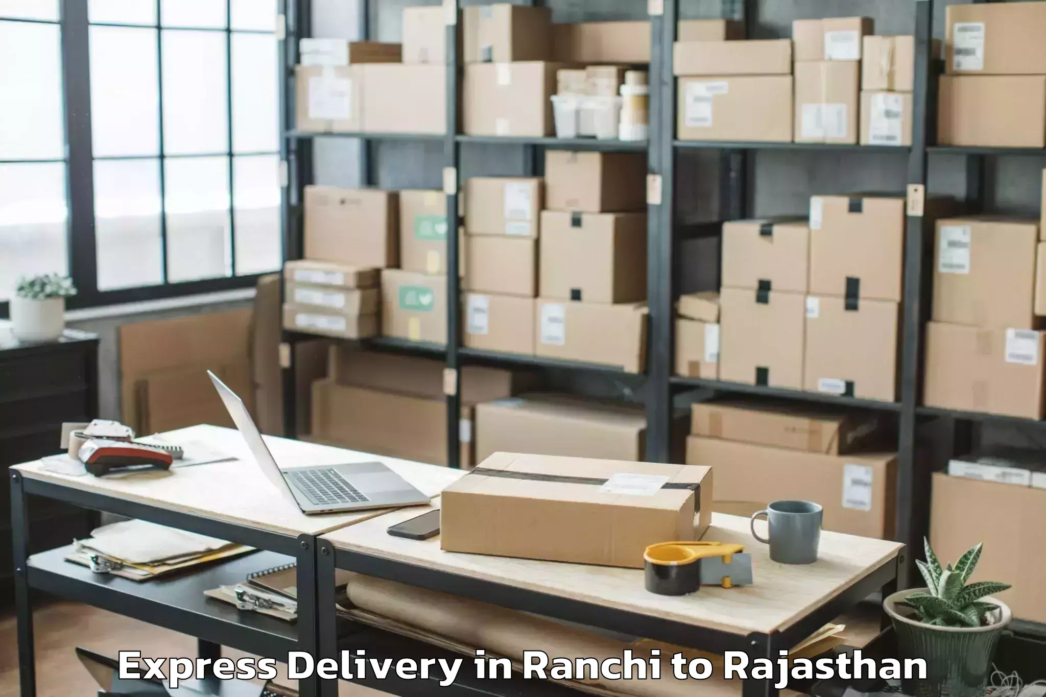 Get Ranchi to Indergarh Express Delivery